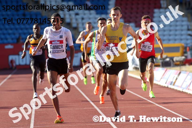 Mens 800 metres, Muller British Championships, Alexander Stadium, Birmingham. Photo: David T. Hewitson/Sports for All Pics
